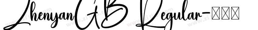 ZhenyanGB Regular字体转换